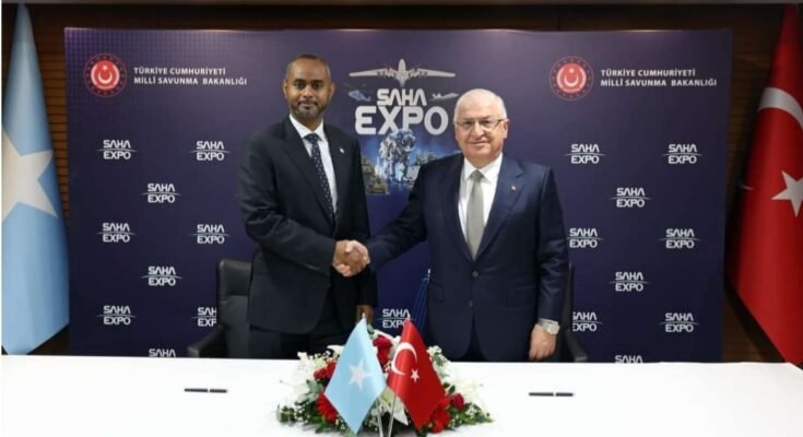 Somalia and Turkey today signed a new defense agreement."